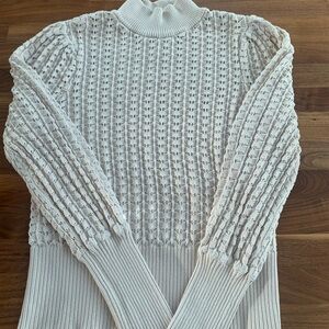 Chic Cream Turtleneck Sweater